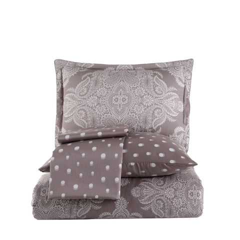 Hobby Ruby Cappuccino - Double Satin Duvet Cover Set