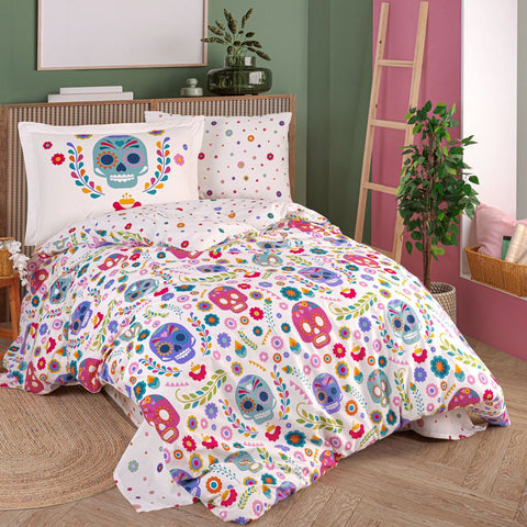 Hobby Alice Fuchsia - Poplin Studio Single Duvet Cover Set