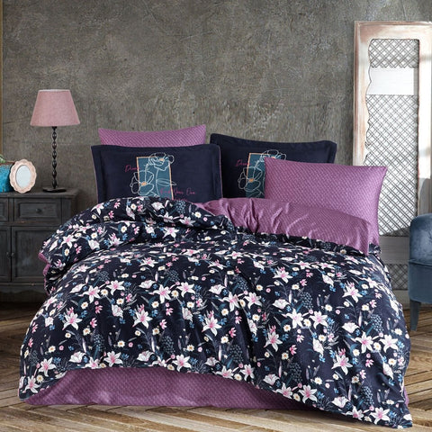 Hobby Adelita Double 300TC Tencel Satin Duvet Cover Set