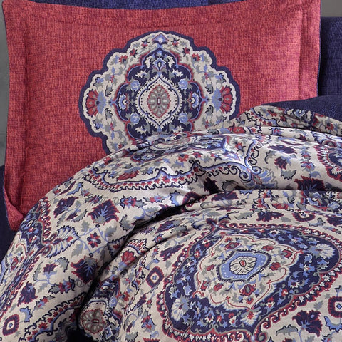 Hobby Amanda Double 300TC Tencel Satin Duvet Cover Set