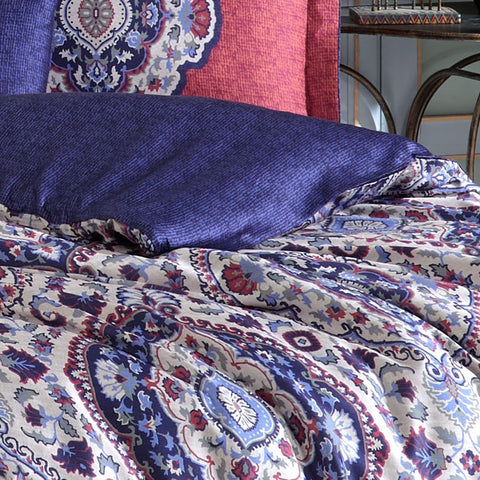 Hobby Amanda Double 300TC Tencel Satin Duvet Cover Set