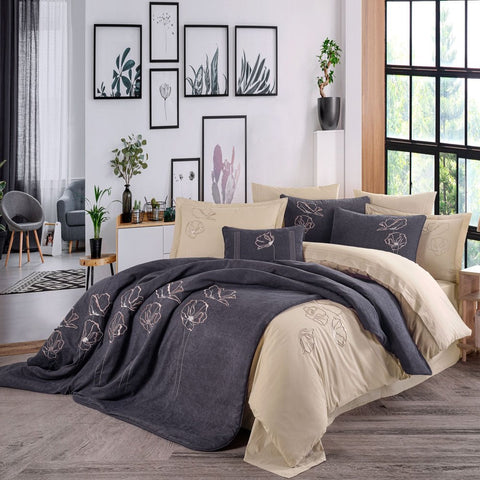 Hobby Novia Çeyiz Seti - Antrasit