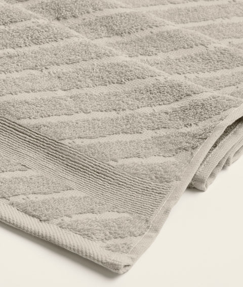 Koza Home Likya 100% Cotton Jacquard Border Herringbone 4-Piece Face Dowry Towel Set 1025A Standard