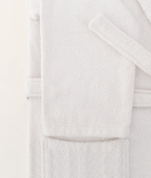 Koza Home Likya 100% Cotton Single White Dowry Bathrobe 1044A SM