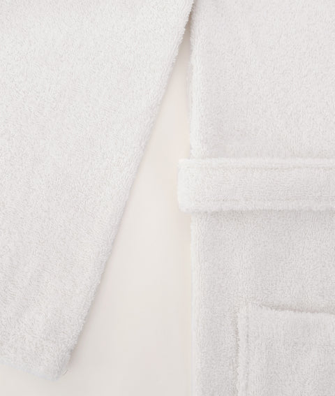 Koza Home Likya 100% Cotton Single White Dowry Bathrobe 1044A SM