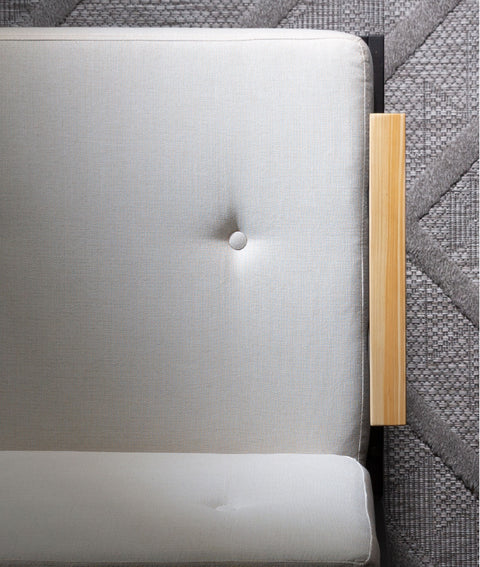 Koza Home Mist Beige Single Garden Chair Black Skeleton 6001 Single