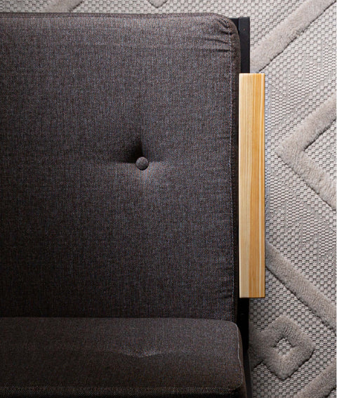 Koza Home Mist Brown Single Garden Chair Black Skeleton 6002 Single