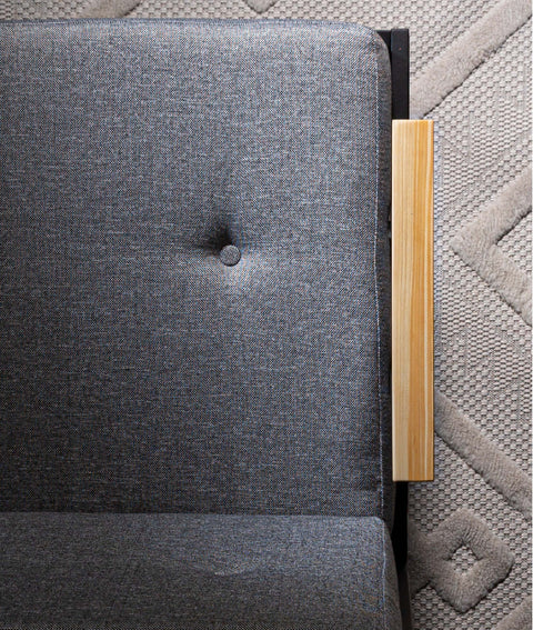 Koza Home Mist Gray Single Garden Chair Black Skeleton 6003 Single