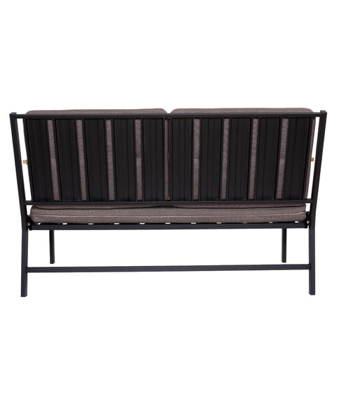 Koza Home Mist Brown Double Garden Chair Black Frame 6006 Double
