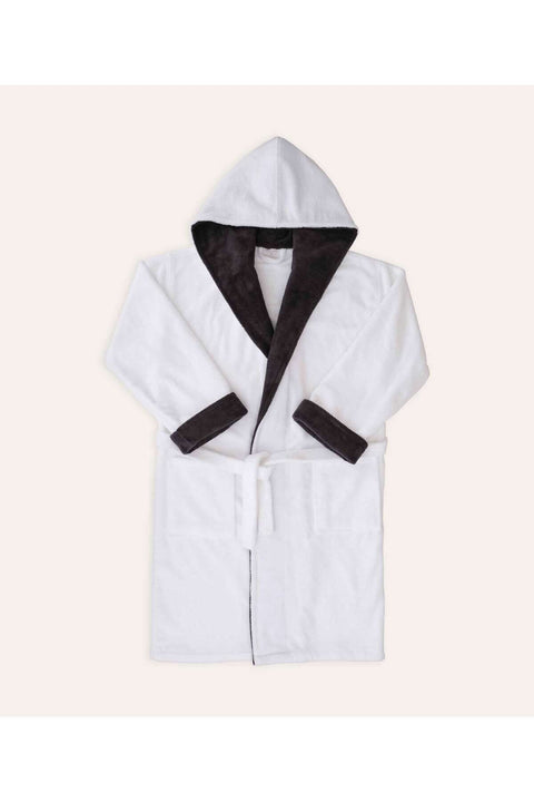 Koza Home Brisa Hooded White Bathrobe 2500 L-XL