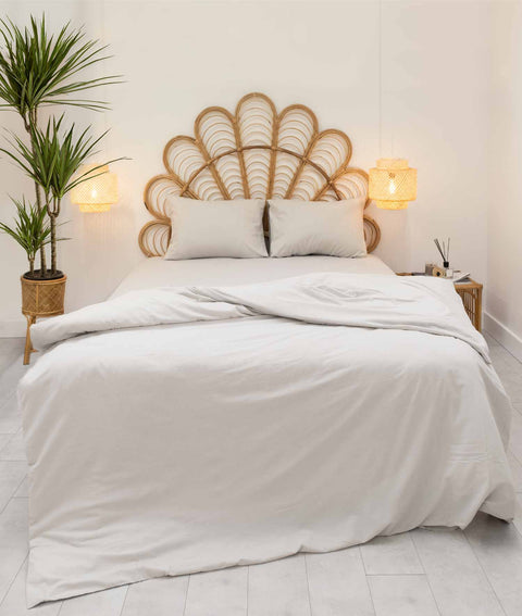 Koza Home Pacifico Duvet Cover Set Cotton Silver King Size 240x220 9549A King Size