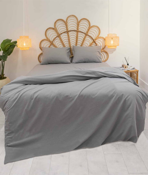 Koza Home Pacifico Duvet Cover Set Cotton Smoke King Size 240x220 9558A King Size