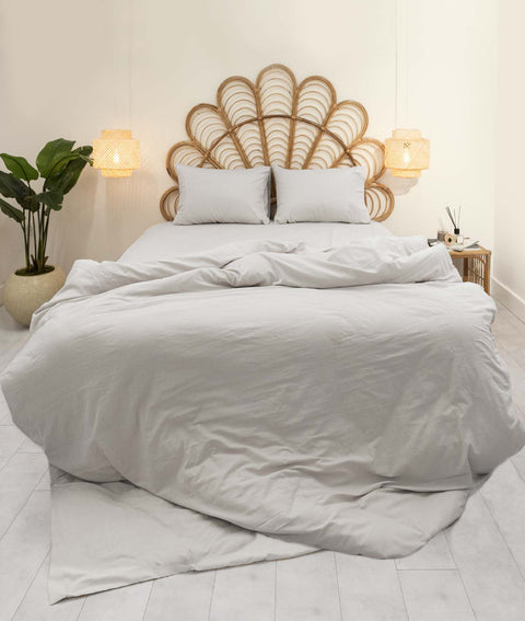 Koza Home Calmo Duvet Cover Set Silver Single 160x220 9562A Single