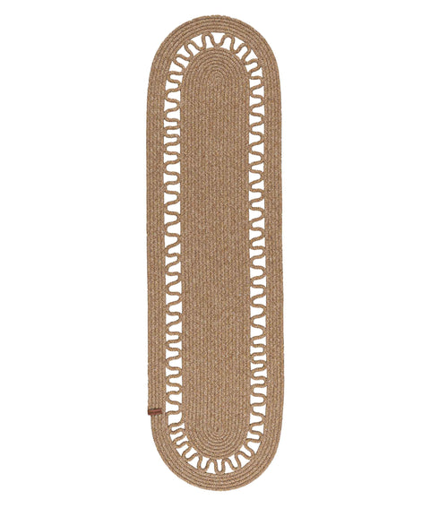 Koza Home Cesta American Service Handmade Cotton Natural Jute Knitted Decorative Runner 37x136cm 9025 37 x 136