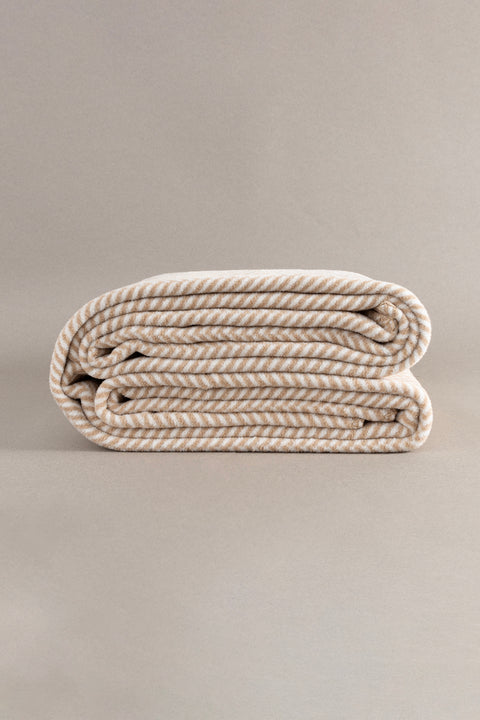 Koza Home Twin Blanket Soft Cotton Single Blanket Coffee Cream 150 x 200 5016A Single