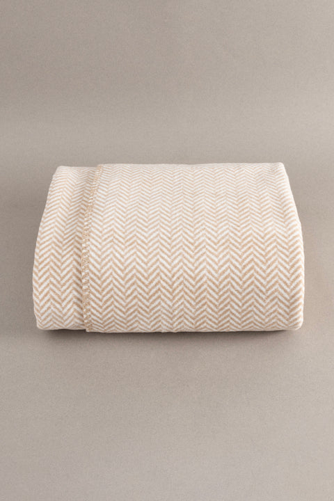 Koza Home Twin Blanket Soft Cotton Single Blanket Coffee Cream 150 x 200 5016A Single