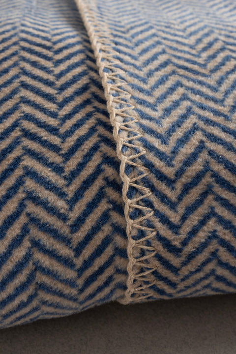 Koza Home Twin Blanket Soft Cotton Single Blanket Coffee Blue 150 x 200 5017A Single