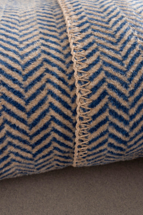 Koza Home Twin Blanket Soft Cotton Double Blanket Coffee Blue 200 x 220 5021A Double