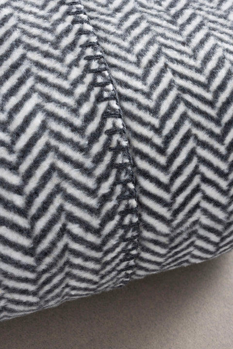 Koza Home Twin Blanket Soft Cotton Double Blanket Anthracite Cream 200 x 220 5022A Double