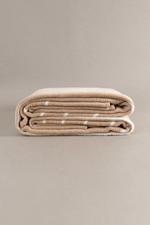 Koza Home Twin Blanket Soft Cotton Single Blanket Coffee Cream 150 x 200 5024A Single