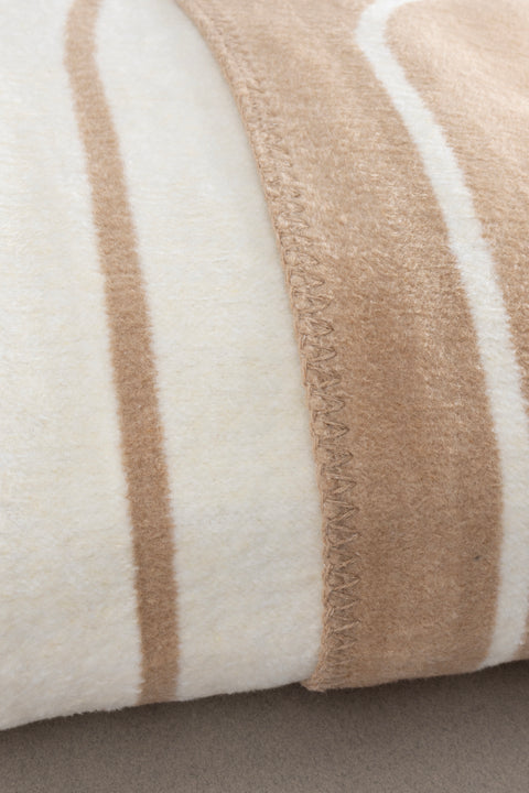 Koza Home Twin Blanket Soft Cotton Double Blanket Coffee Cream 200 x 220 5028A Double