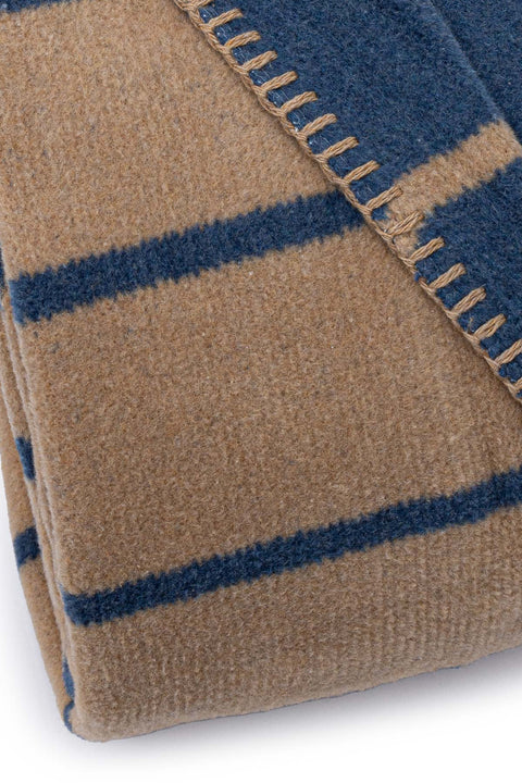 Koza Home Twin Blanket Soft Cotton Double Blanket Coffee Blue 200 x 220 5029A Double