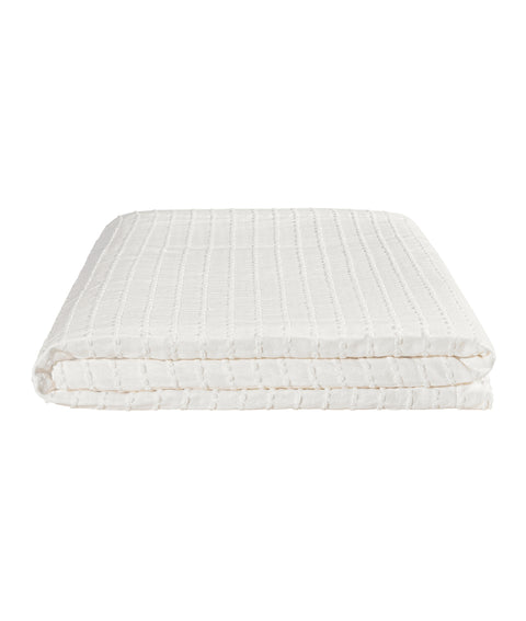 Koza Home Freya Muslin 100% Cotton Cream Pique Double 230x245 7502A Double