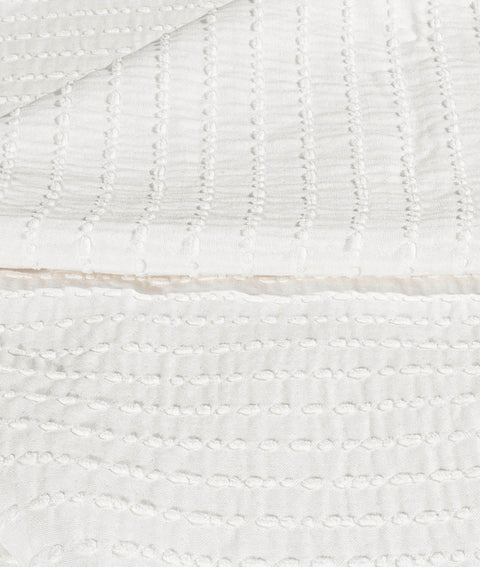 Koza Home Freya Muslin 100% Cotton Cream Pique Double 230x245 7502A Double