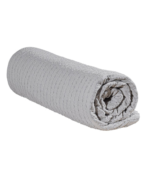 Koza Home Freya Muslin 100% Cotton Gray Pique Double 230x245 7503A Double