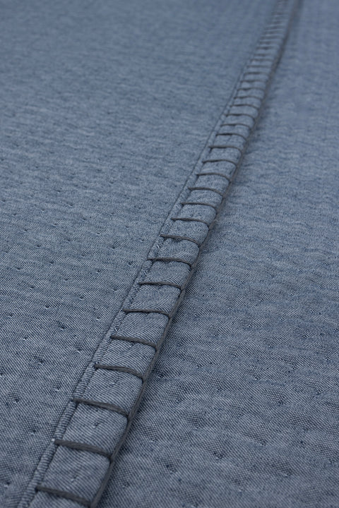 Koza Home Patara Blue Multi-Purpose 100% Cotton Double Bedspread 240x250 7504A Double