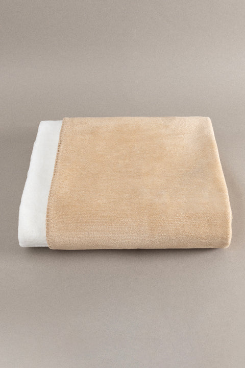 Koza Home Twin Soft Cotton Single Blanket Coffee Cream 150 x 200 5006A Single