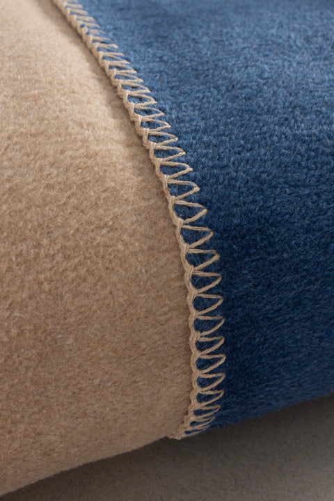 Koza Home Twin Soft Cotton Single Blanket Coffee Blue 150 x 200 5008A Single