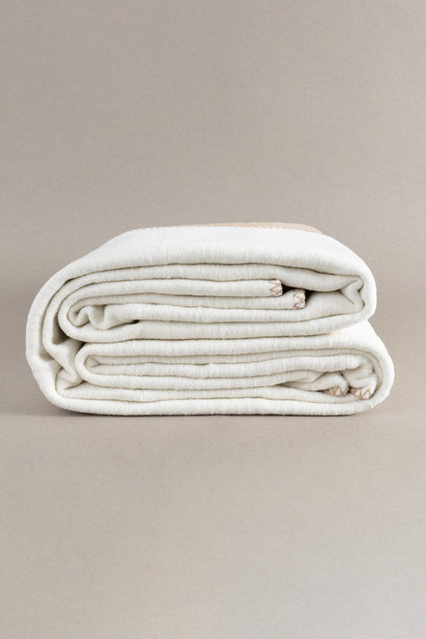 Koza Home Twin Soft Cotton Double Blanket Coffee Cream 200 x 220 5010A Double