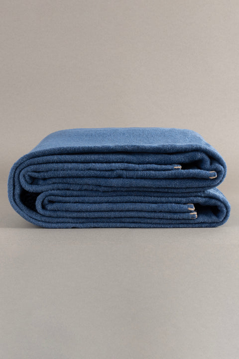 Koza Home Twin Soft Cotton Double Blanket Coffee Blue 200 x 220 5012A Double