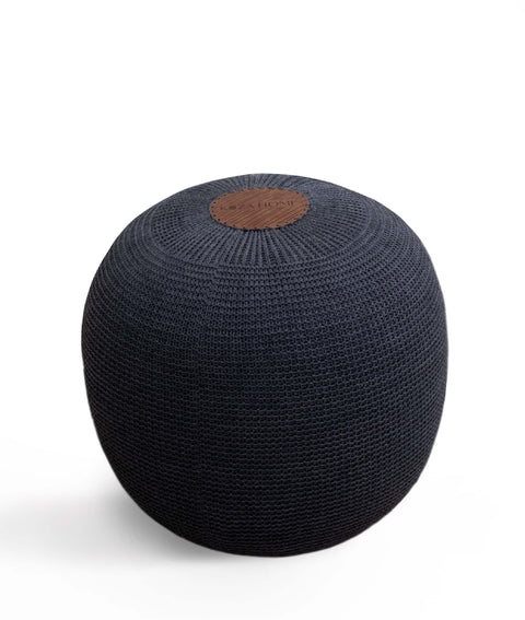 Koza Home Fluffy Knitted Pouf Anthracite 8008 50 x 50