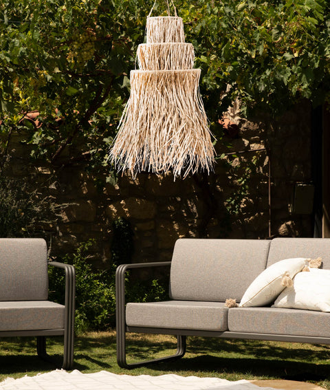 Koza Home Meander Natural Sea Reed Pendant Lamp 45x80cm 8781 45 x 80