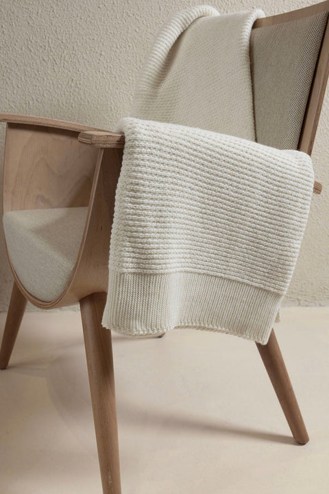 Koza Home Miel Cream Single Blanket with Pom Pom Edge 160 x 220 37101 Single