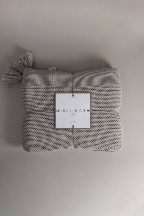 Koza Home Miel Mink Edge Pompom Single Blanket 160x220 37111 Single