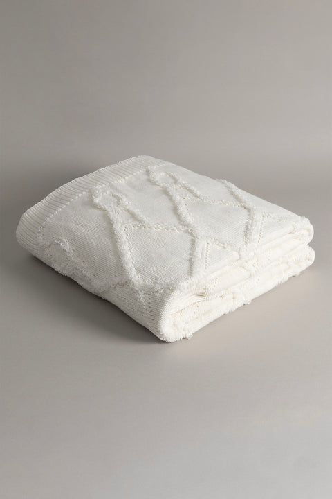 Koza Home Espuma De Mar Cream Double Blanket 200x220 37125 Double