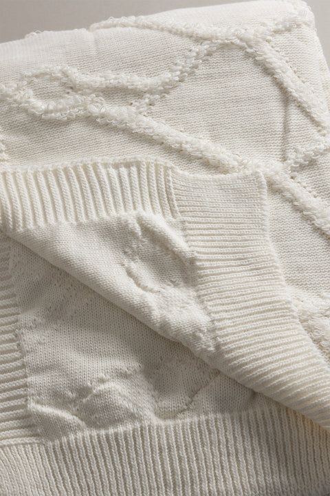 Koza Home Espuma De Mar Cream Double Blanket 200x220 37125 Double