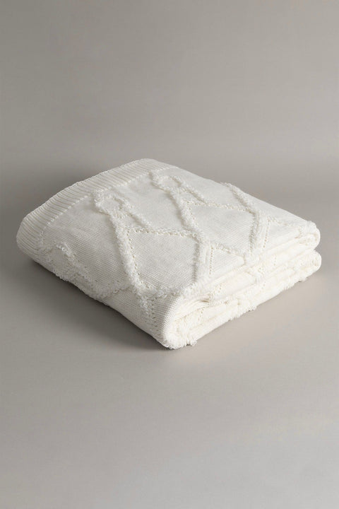 Koza Home Espuma De Mar Cream Single Blanket 160x220 37126 Single