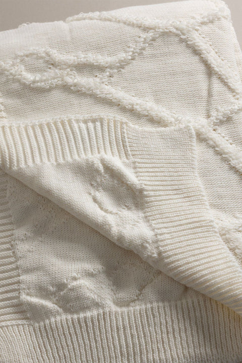 Koza Home Espuma De Mar Cream Single Blanket 160x220 37126 Single