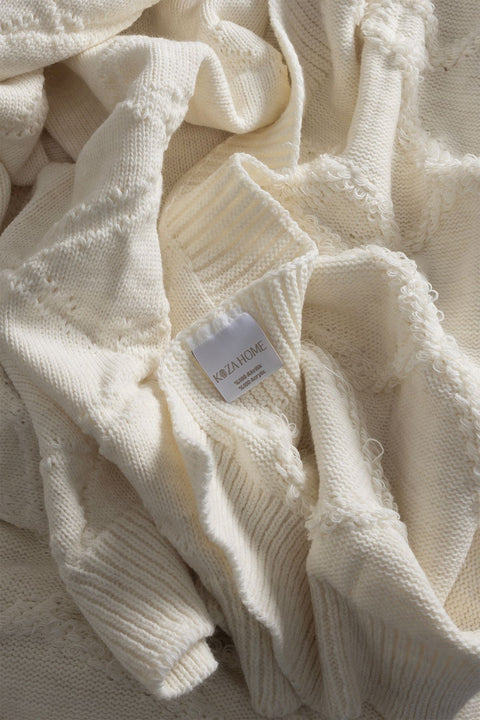 Koza Home Espuma De Mar Cream TV Blanket 130x170 37127 130 x 170