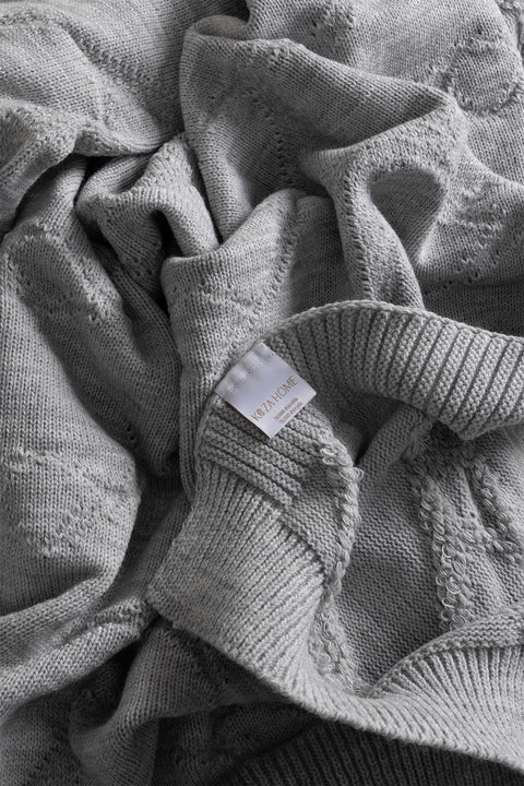 Koza Home Espuma De Mar Gray Double Blanket 200x220 37130 180 x 220