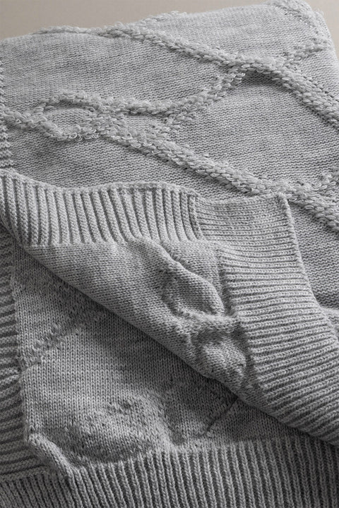 Koza Home Espuma De Mar Gray Double Blanket 200x220 37130 180 x 220