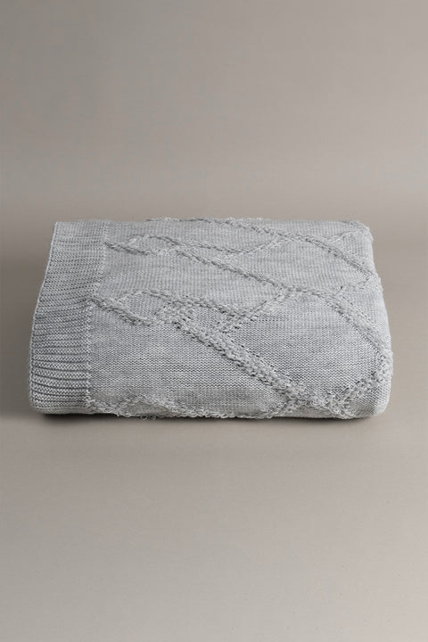 Koza Home Espuma De Mar Gray Double Blanket 200x220 37130 180 x 220