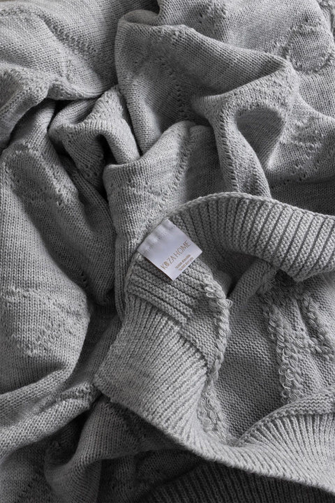 Koza Home Espuma De Mar Gray Single Blanket 160x220 37131 Single