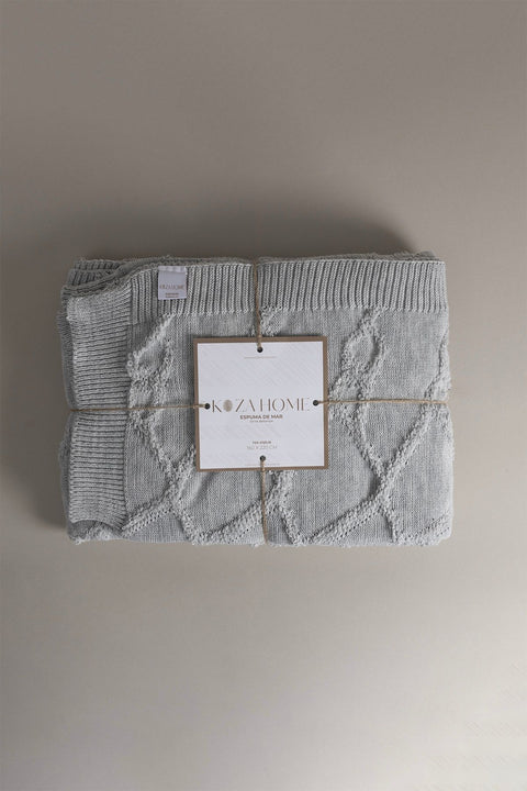 Koza Home Espuma De Mar Gray Single Blanket 160x220 37131 Single