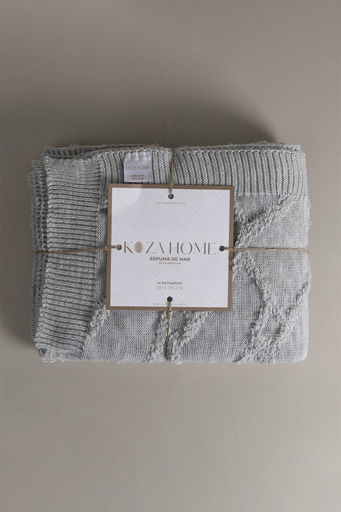 Koza Home Espuma De Mar Gray Tv Blanket 130x170 37132 130 x 170