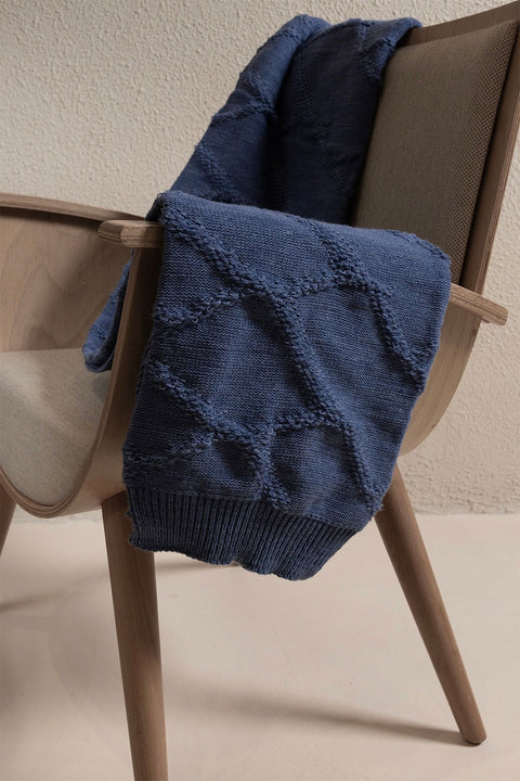 Koza Home Espuma De Mar Indigo TV Blanket 130x170 37142 130 x 170